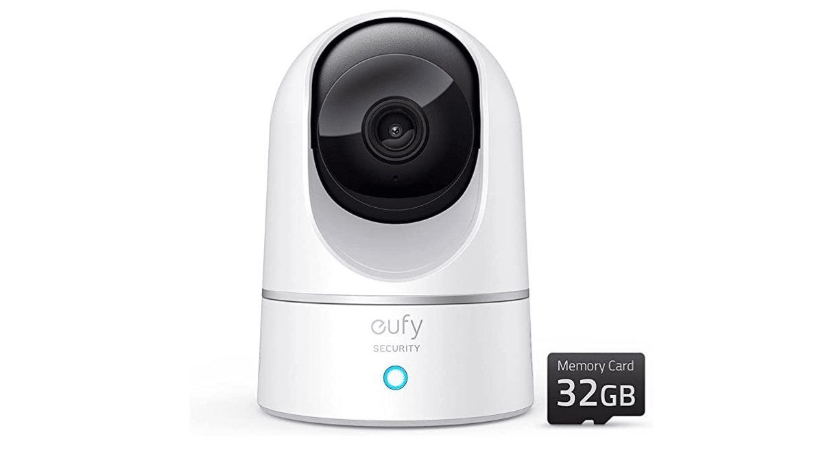 Eufy Security Solo Indoorcam P24, 2K, Pan & Tilt, Indoor Security Camera, Wi-