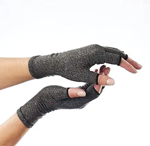 Comfy Brace Arthritis Hand Compression Gloves – Comfy Fit, Fingerless Design, Breathable & Moisture Wicking Fabric
