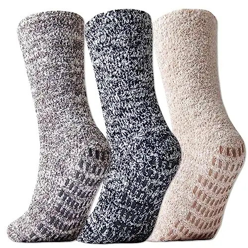 3 Pairs Ultra Thick Fuzzy Grip Socks